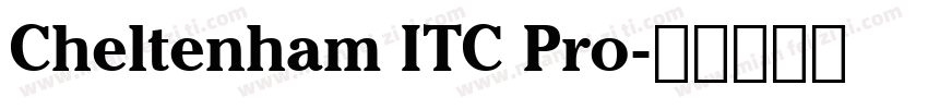 Cheltenham ITC Pro字体转换